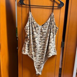 Snake Print Bodysuit